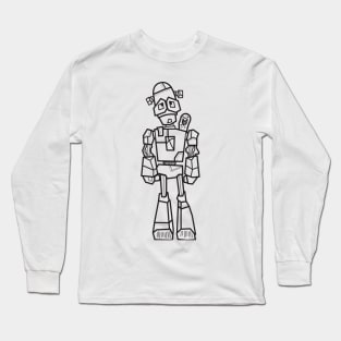 Wayback Robot Mascot Long Sleeve T-Shirt